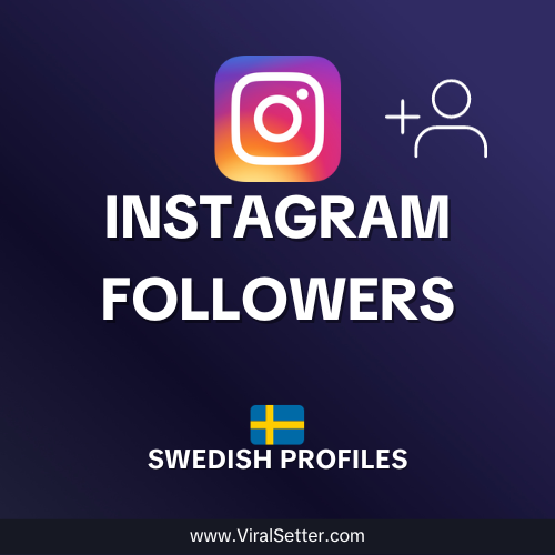 Instagram Swedish followers (Real)